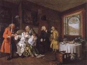 William Hogarth Marriage a la mode VI The Lady-s Death oil
